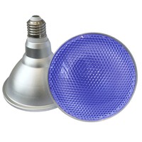 Ampoule LED PAR38 RGB 40W E27 AC à CRI élevé >80, boîtier en aluminium IP65, télécommande, dimmable, pour Noël, jardin, extérieur, paysage