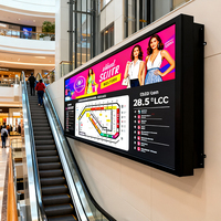 Layar LCD Indoor untuk Rak Toko, Model Bar Panjang 28,5 Inci 250 Nits dengan Pemutar USB, Layar Iklan LCD untuk Supermarket, Langsung dari Pabrik