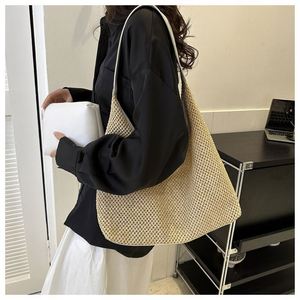 Luxuriöser geflochtener Tourbière-Design-Taschen für Damen, handgefertigte japanische Häkeltasche aus veganen Materialien, kleine <span class=keywords><strong>Burkin</strong></span>-Beuteltasche aus Seegras - Product Image 2