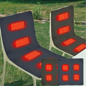 Silla de Camping con 4 Áreas de Calor, Recargable por USB/Tipo-C, Control Inteligente de Temperatura, 3 Velocidades Ajustables, Almohadas Lumbares Ajustables - Product Image 5