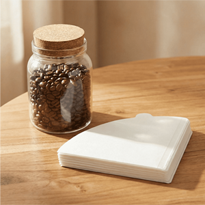 Filtre à café en papier de haute qualité, écologique, en forme de V, couleur blanche, à haut débit, pour café filtre manuel, usage domestique et bureau - Product Image 3