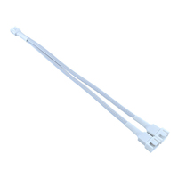 Câble adaptateur en Y pour ventilateur PWM 4 broches 1 vers 2, rallonge de refroidisseur de carte mère de bureau, répartiteur de ventilateurs multiples avec fonction de contrôle de vitesse