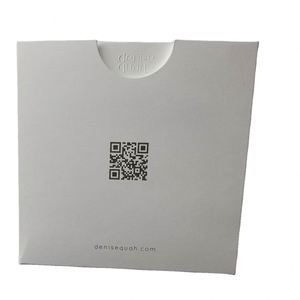 Custom Logo Red Stamp White Paper Business <b>Envelope</b> for Card Packaging - Product Image 1