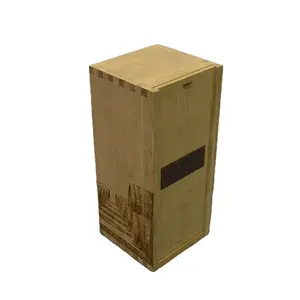 High Grade Single Bottle Personalized Engraving Wooden Wine Box