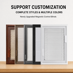 OEM ODM Tapparelle Veneziane in Lega di Alluminio con Doppio Vetro Cavo e Otturatore Magnetico Integrato, Regolabili Manualmente, Stile Contemporaneo 5 - Product Image 6