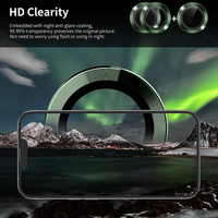 Protection d'objectif de téléphone HD en verre anti-rayures à motif CD pour iPhone 18 Pro Max 17 Pro (emballage de vente au détail)