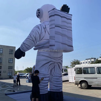 Ballon publicitaire gonflable en forme d'astronaute avec tissu Oxford et installation facile