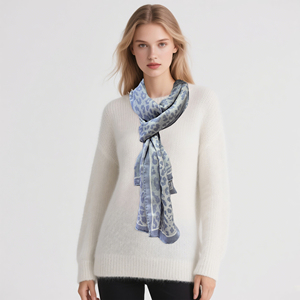 <span class=keywords><strong>Sciarpa</strong></span> Estiva da <span class=keywords><strong>Donna</strong></span> in <span class=keywords><strong>Cashmere</strong></span> <span class=keywords><strong>e</strong></span> <span class=keywords><strong>Seta</strong></span> (70% <span class=keywords><strong>Cashmere</strong></span>, 30% <span class=keywords><strong>Seta</strong></span>) 170x45cm, Stampa Floreale Digitale, Asciugatura Rapida, Idea Regalo - Vendita all'Ingrosso - Product Image 1