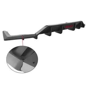 Diffuseur de pare-chocs arrière StarNav 2021 pour kit de plaque de spoiler inférieur et tuyaux d'échappement, accessoires de tuning pour protection de voiture - Product Image 2
