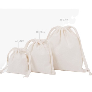 Bolsa de Almacenamiento Personalizada Extra Grande de Lona de Algodón con Cordón, con Impresión de Logotipo - Product Image 1