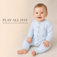 Combinaison pour bébé Pinuotu, hiver, tricot personnalisé, pull en ivoire, bouton, barboteuse unie pour garçons et filles, vêtements pour nouveau-nés