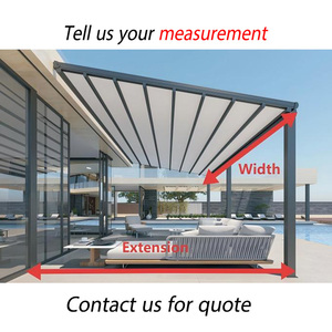 Toldo Retráctil Impermeable para Exteriores de PVC, Pérgola de Aluminio, Cubierta Motorizada para Terraza y Patio - Product Image 6