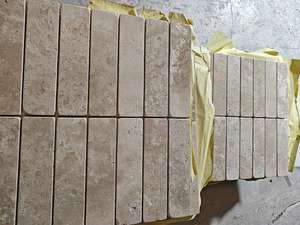 Đá tự nhiên Roma màu be <span class=keywords><strong>travertine</strong></span> sụt giảm gạch Trung Quốc phong cách phiến đá cẩm thạch cho khách sạn bên ngoài bức tường Ốp Mài bề mặt kết thúc - Product Image 6