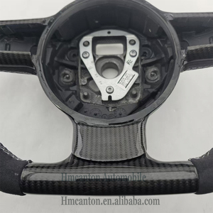 Volante de Fibra de Carbono y Alcántara con Franja Blanca Superior para Audi TT, Garantía de Calidad - Product Image 5