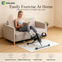 Steppeur de bureau compact pliable en acier avec résistance réglable, écran LCD, portable, écologique, équipement de rééducation et de fitness