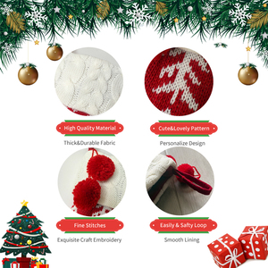 2026 BSCI Factory Direct <strong>Wholesale</strong> Custom <strong>Christmas</strong> Knitted <strong>Stockings</strong> For Embroidery Accessories For Holiday Decorations - Product Image 3