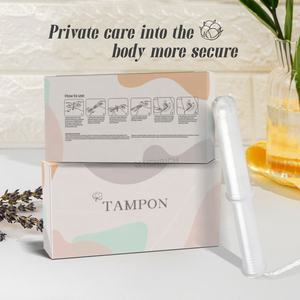 Imballaggio personalizzabile cotone sanitario Logo personalizzato pulito etichetta privata tampone usa e getta prezzi per le donne - Product Image 2