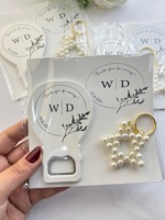 Décapsuleur en Forme de Ballon et Porte-clés Personnalisés – Ensemble Cadeau pour Baby Shower, Anniversaire, Mariage – Lots pour Invités