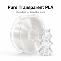 Filamento PLA Transparente al por Mayor, 1.75mm, Opciones Multicolor Cristalinas, Bobina de 1kg para Impresoras 3D FDM/FFF, para Lámparas LED