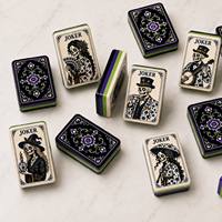 Support de présentation de tuiles de mahjong américaines en acrylique de luxe premium, conception durable à 4 couches, porte-cartes sécurisé, pour 4 séances de jeu