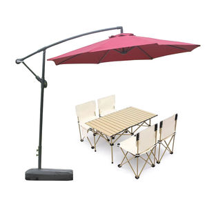 Sombrilla de <span class=keywords><strong>Patio</strong></span> Desplazada de <span class=keywords><strong>10</strong></span> pies con Inclinación Ajustable, Sombrilla de <span class=keywords><strong>Patio</strong></span> Impermeable en Cantilever para Jardín Exterior - Product Image 1