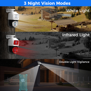 Hiseeu 4MP + 4MP ống kính kép phát hiện khuôn mặt ngoài trời mạng PoE DOME PTZ CCTV An Ninh PoE IP Camera - Product Image 3