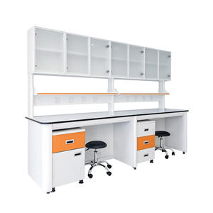 โต๊ะปฏิบัติการสแตนเลส TMOON ทนการกัดกร่อน สำหรับโรงเรียน โรงพยาบาล โรงงาน ใช้สำหรับการทดลอง ปรับแต่งขนาดได้ - Product Image 4