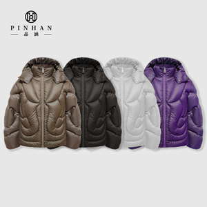 Chaqueta acolchada OEM con diseño de costura única superesponjosa acolchada de plumón de <span class=keywords><strong>ganso</strong></span> para <span class=keywords><strong>hombre</strong></span>, venta directa del fabricante - Product Image 6