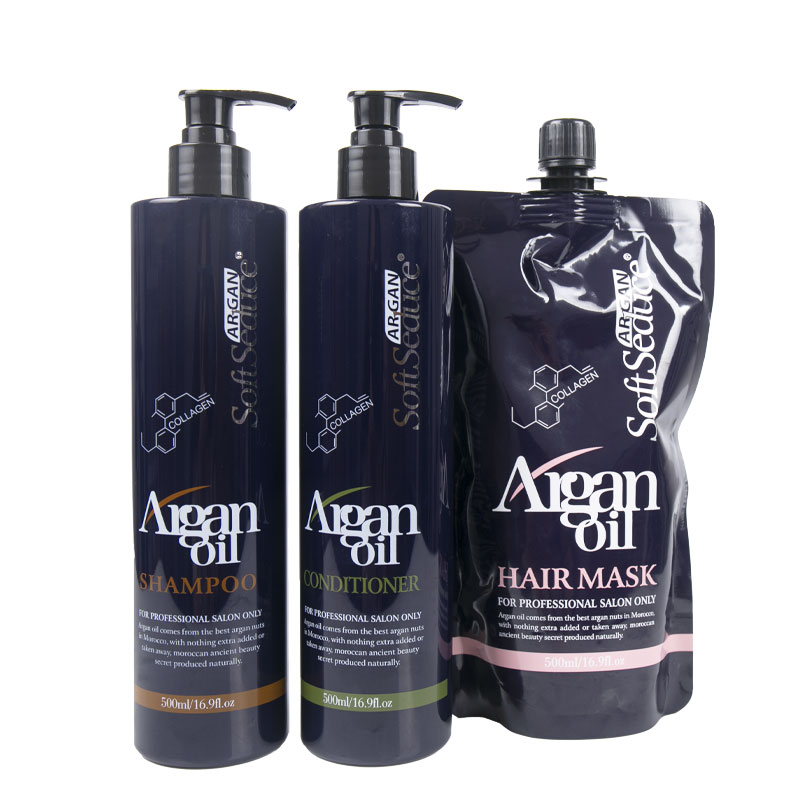 Soft Seduce Wholesale With Private Label Sulfate Free Paraben Free Argan Oil Hair Care Shampoo And Conditioner