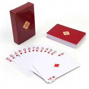 Custom My Own Logo Design Sublimation Playing Plain <b>Box</b> Blank Plastic Poker Cards Printable Pokercards - Product Image 1