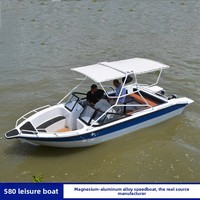 Bateau à moteur monoplace en alliage d'aluminium modèle 025d australien, petit bateau de pêche à la ligne, yacht aquatique professionnel pour activités de plein air