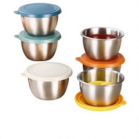 Mini-récipient à sauce en acier inoxydable avec couvercle en silicone anti-fuite, design circulaire mignon, pour cuisine et maison, idéal pour sauces, assaisonnements et sauce soja
