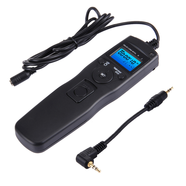 RST-7001 Wired Intervalometer Shutter Release Timer Controller with LCD Screen and C6 Cable for CANON Fixed Code
