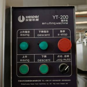 200 Litres Chariot à Viande Ascenseur Dumpers Raise Buggy <span class=keywords><strong>Lifter</strong></span>/Viande Bin Dumper Colonne-ascenseur Eurobin Benne Basculante - Product Image 2