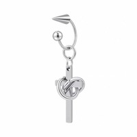 Boucles d'oreilles pendantes en forme de fer à cheval croisé, en acier inoxydable, style minimaliste, design neutre et raffiné, bijoux d'oreille tendance
