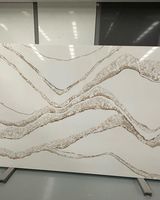 Dalle en pierre de quartz Calacatta Gold Ydstone, plan de travail de cuisine, dalles de quartz 3 cm pour plan de travail