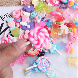 <span class=keywords><strong>Oso</strong></span> de goma para decoración de <span class=keywords><strong>uñas</strong></span>, adornos de <span class=keywords><strong>uñas</strong></span> en 3D con forma mixta, de resina, estrella, fruta, Kawaii - Product Image 2