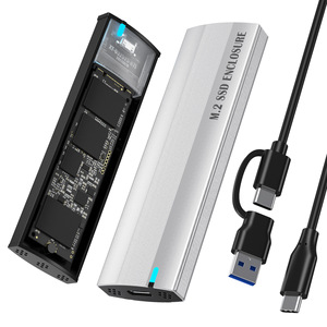 E-Yield M.2 Ssd Enclosure Aluminum Alloy Usb3.1 Type C 10Gbps For Nvme <b>Sata</b> Support 8Tb External Hard <b>Drive</b> Case - Product Image 5