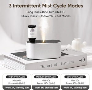 Được xây dựng trong 2000mAh pin không dùng nước tự động tinh dầu Máy phun sương không dây Hương thơm không khí máy chai trong hương liệu khuếch tán - Product Image 4