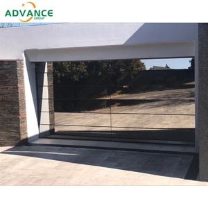 Moderne luxe trempé miroir verre sectionnel automatique commercial aluminium sans cadre <span class=keywords><strong>deux</strong></span> voitures <span class=keywords><strong>portes</strong></span> <span class=keywords><strong>de</strong></span> <span class=keywords><strong>garage</strong></span> pour villas - Product Image 4