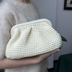 Sacs à main de luxe faits à la main pour femmes, pochettes de soirée pour mariage, sacs au crochet pour <span class=keywords><strong>femme</strong></span> - Product Image 4
