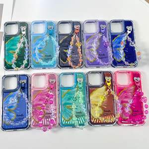 <span class=keywords><strong>Funda</strong></span> Triple para Teléfono con Cordón, Diseños de Mariposas Pintados con UV Personalizados, Venta Caliente en Sudamérica, <span class=keywords><strong>Funda</strong></span> para Teléfono al por Mayor de Fábrica - Product Image 6