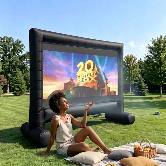 Wholesale Inflatable Projection Screen Outdoor Movie Screen Custom Size Factory Direct