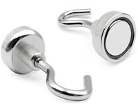 Ventes directes d'usine 150lbs fort néodyme N35 N52 crochets magnétiques réfrigérateur Eall crochet revêtement en Nickel pour la cuisine