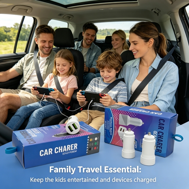 Compact Multi Core Circuit Board Car Fast Charging USB Car Phone Charger Precise Charging Control Car Charger