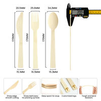 Vaisselle de luxe écologique en bambou pour hôtels et mariages – Ensemble couteau, fourchette, cuillère réutilisable de haute qualité – Fabriqué à Huoshan