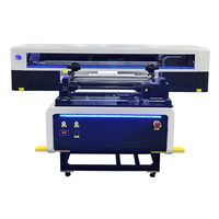 Hoge Kwaliteit 6090 UV Flatbed Roll-To-Roll Printer Nieuwe Staat 1 Jaar Garantie Voor Beker En Pen I3200 Inkt