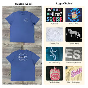 Camiseta personalizada Anti-Pilling Fitness Gym para hombres, ajuste Regular que absorbe la humedad, poliéster Spandex, mezcla deportiva fuera de impresión - Product Image 2