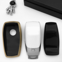 Housse de porte-clés lisse et Durable, étui à télécommande adapté pour mercedes-benz A220 E63S AMG e-class GLE 350 4MATIC E300 E400 E43 W213 Smart