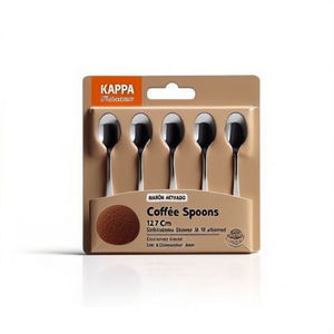 Lot de 6 cuillères à café en acier inoxydable (12,7 cm) KAPPA Chrome poli CVLX90C6 - Product Image 2